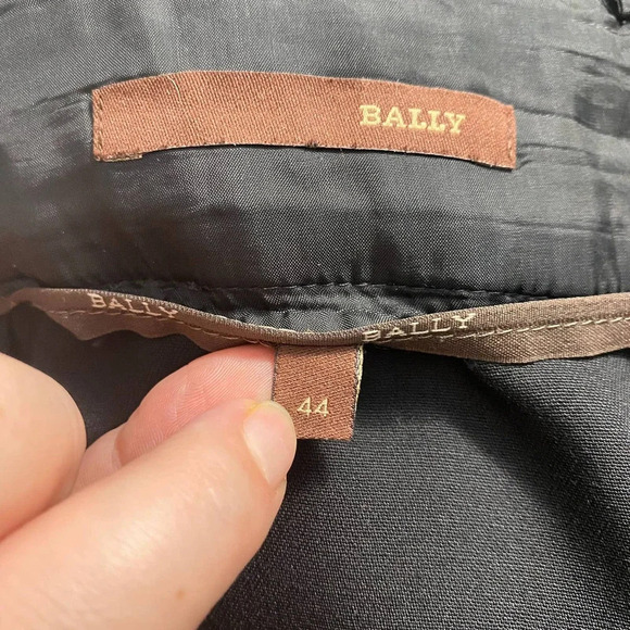 Bally‎ Leather Accent Black Dress Pants Size US 8 - Picture 12 of 12